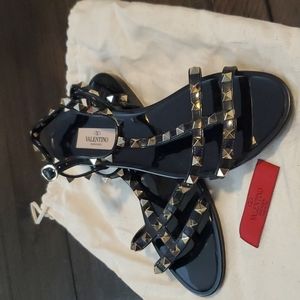 Valentino rockstud black sandal